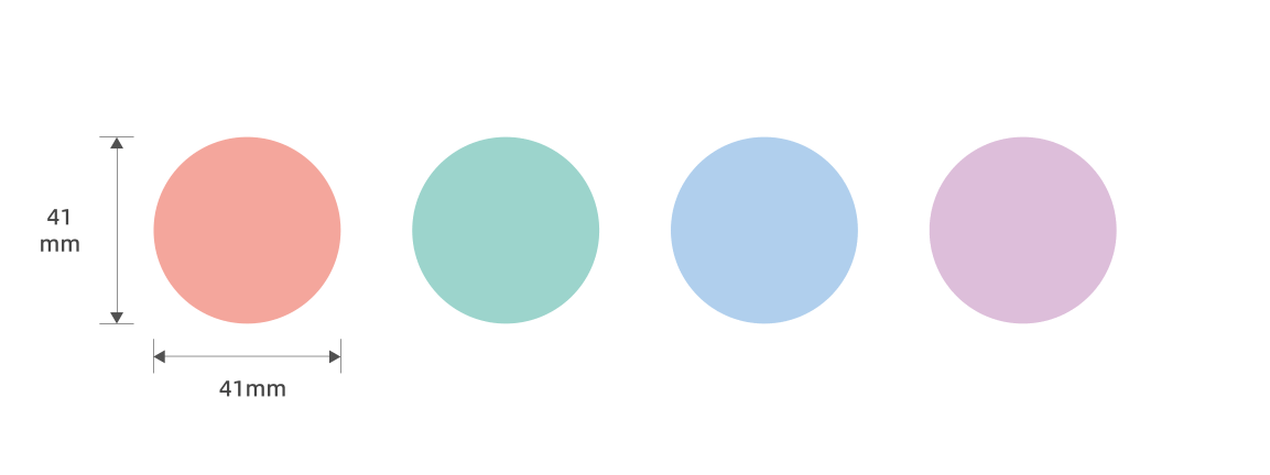 NIIMBOT ラベル 丸タイプ B1 B21Pro B31 B3S 感熱ラベル ラベルプリンター NIIMBOT 純正ラベル 値札ラベル DIY